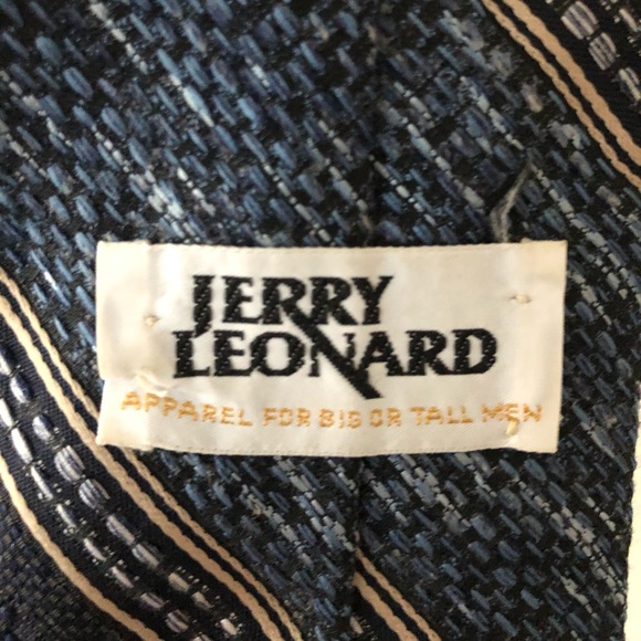 💜 Men’s Neck Tie Blue Jerry Leonard Big/Tall - Picture 3 of 3
